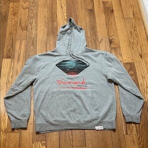 Diamond Supply Co. Heather Gray Pullover with Graphic